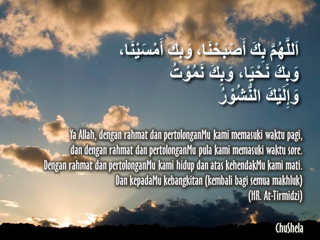 Kata Mutiara Doa Ketika Pagi Sore Hari Untuk Agama Islam