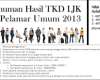 Pengumuman Hasil TKD LJK Kementrian 24 Desember 2013
