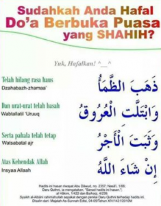 do'a Berbuka puasa