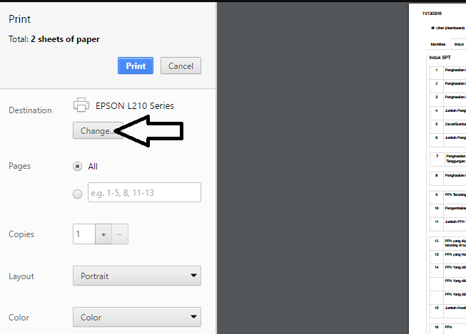 Print Out SPT