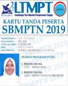 Cara Cetak Kartu SBMPTN Ta 2021,2022