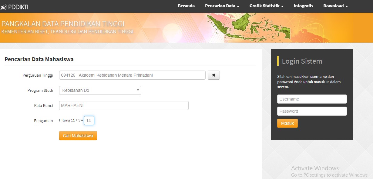 Cari Mahasiswa