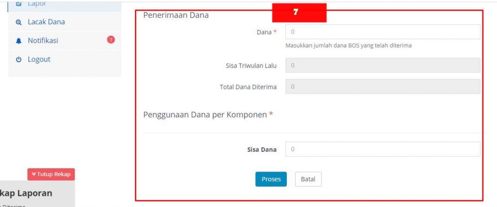 . Lanjutan Laporan Dana BOS