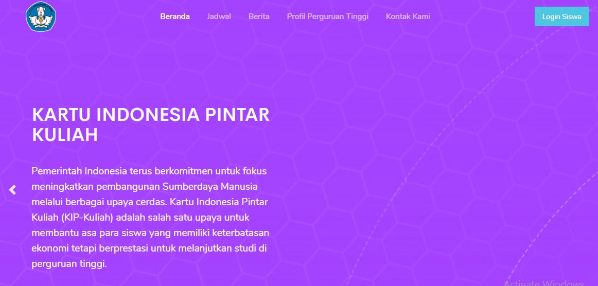 Pendaftaran KIP Kuliah