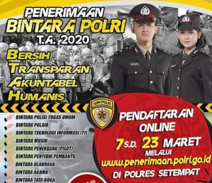 Kuota Pendaftaran Bintara Polri