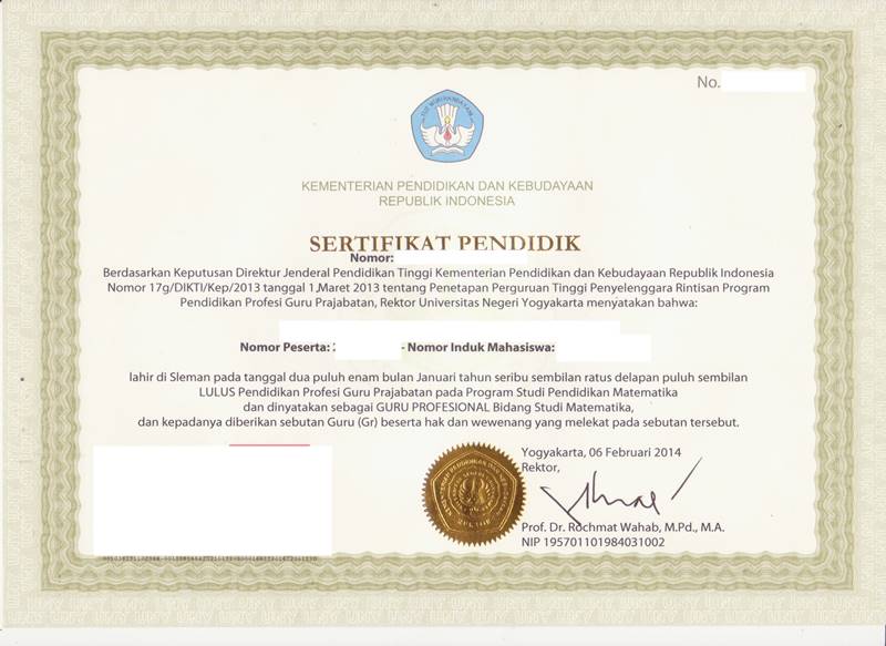 Cara Mendapatkan sertifikat pendidik