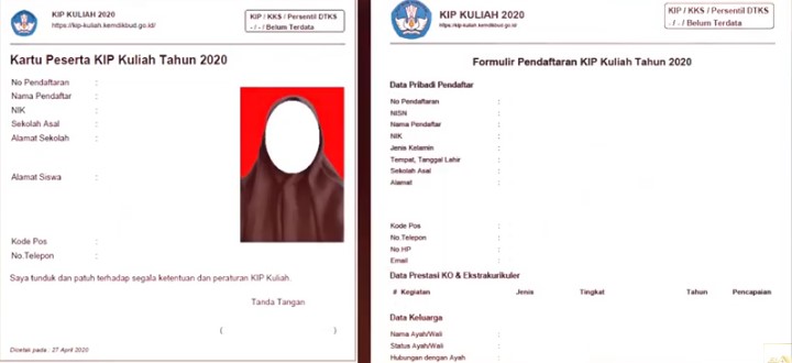 Cara Cetak Kartu KIP Kuliah