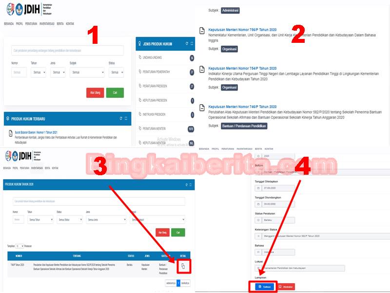 Daftar Penerima dana BOS