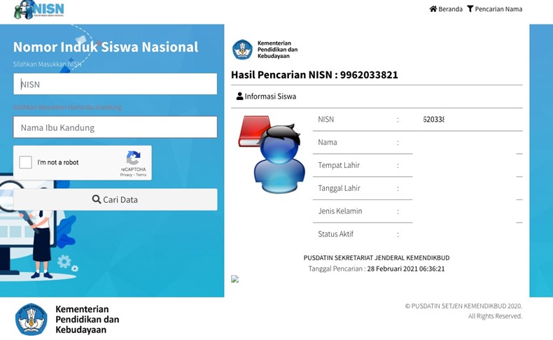 cara cek nisn