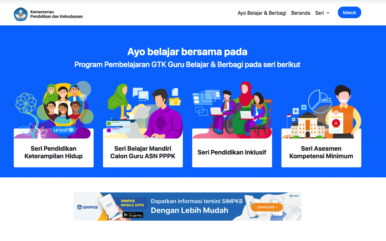 Link Pendaftaran Guru Belajar Seri PPPK