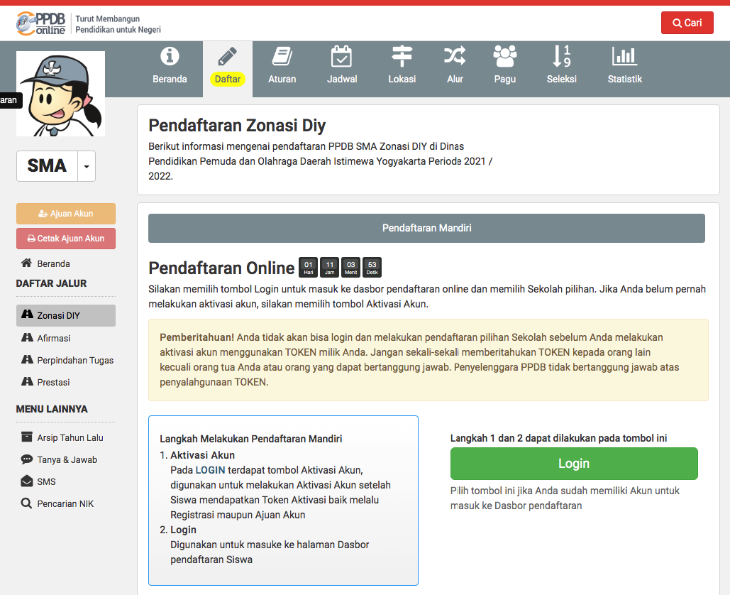 Daftar PPDB