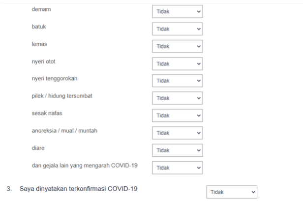 Kartu Deklarasi Sehat