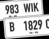 Plat Nomor Warna Putih