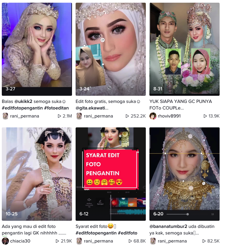 Aplikasi edit foto pengantin