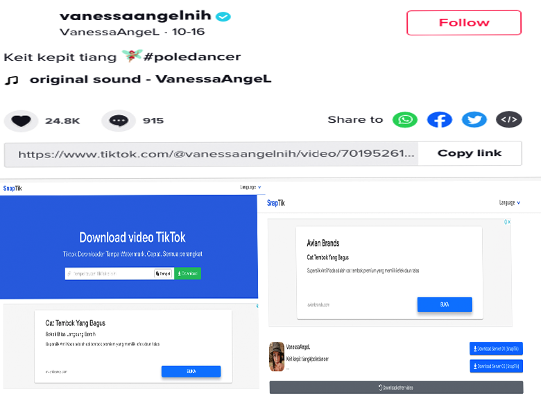 cara donwload video tiktok tanpa watermark