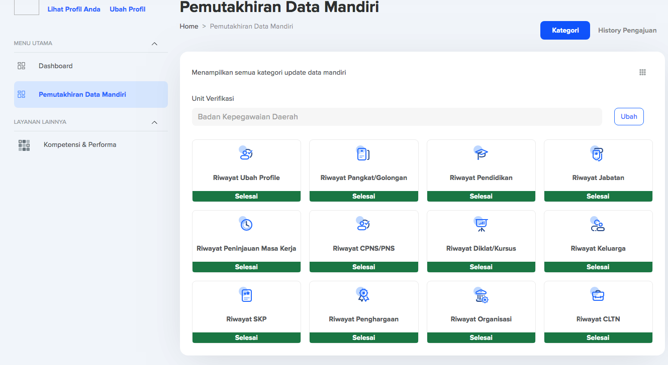 Cara Cek Profil PNS di MY SAPK BKN