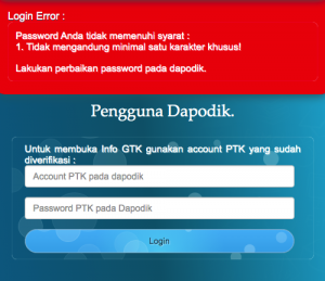 Update Password Info GTK