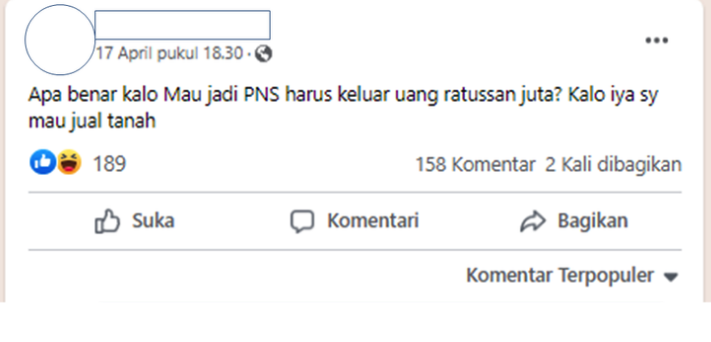 Biaya Jadi PNS