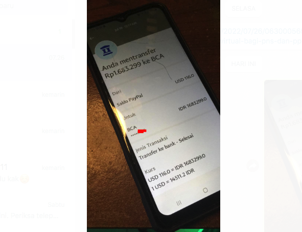 Transfer Uang Paypal